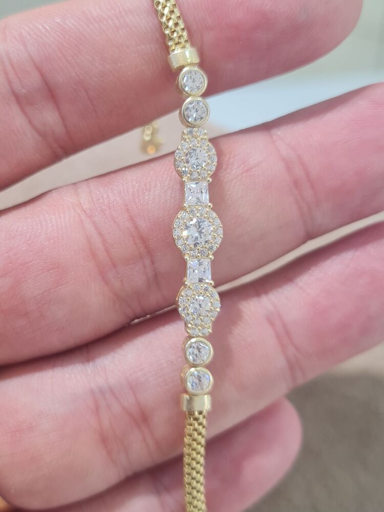 gümüş gold kaplama bileklik