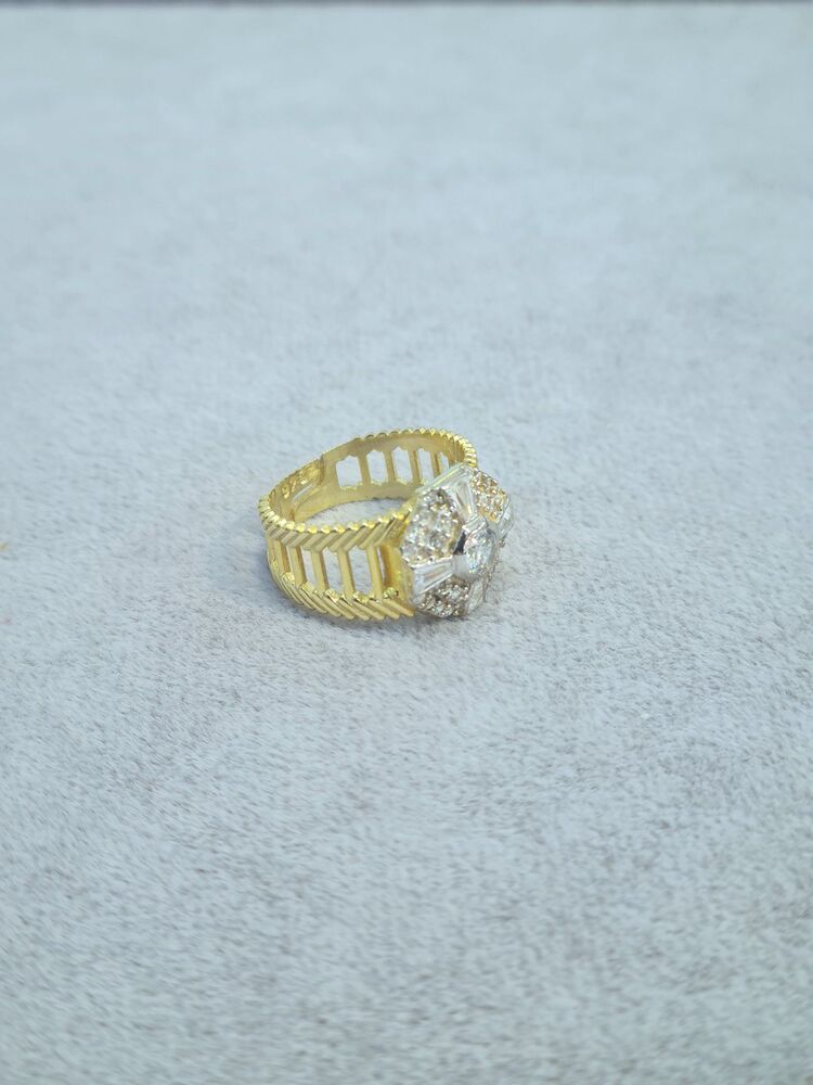 gümüş gold kaplama zirkon taşlı ayarlanabilir ölçü yüzük