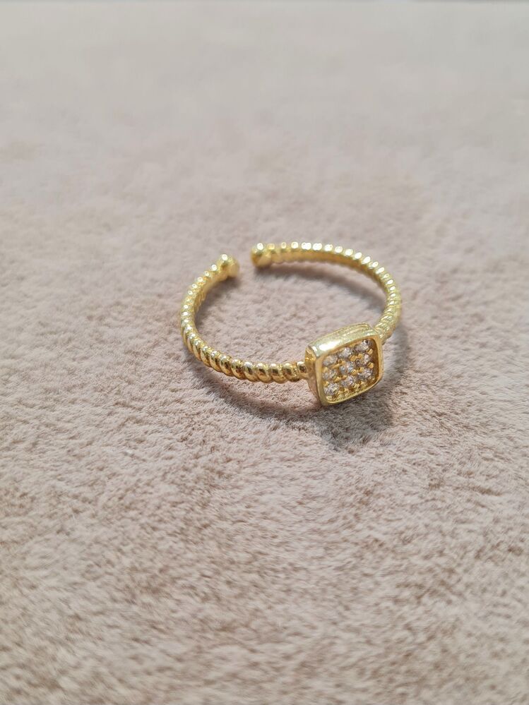 gümüş gold kaplama yüzük