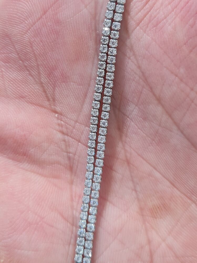 gümüş çiftli mini taşlı su yolu bileklik