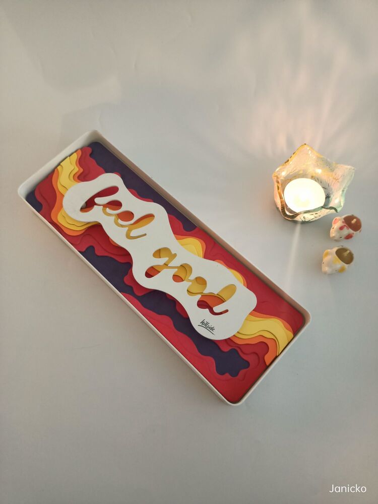 Retro Metal Çerçeveli Feel Good Tabela