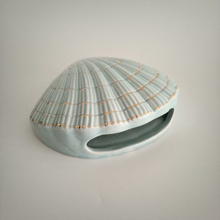 Art Deco İstiridye Duvar Vazosu 