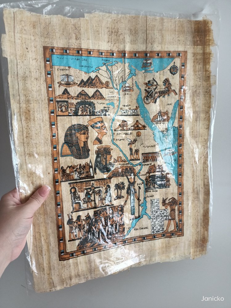 El Boyama Antik Mısır Papirüs
