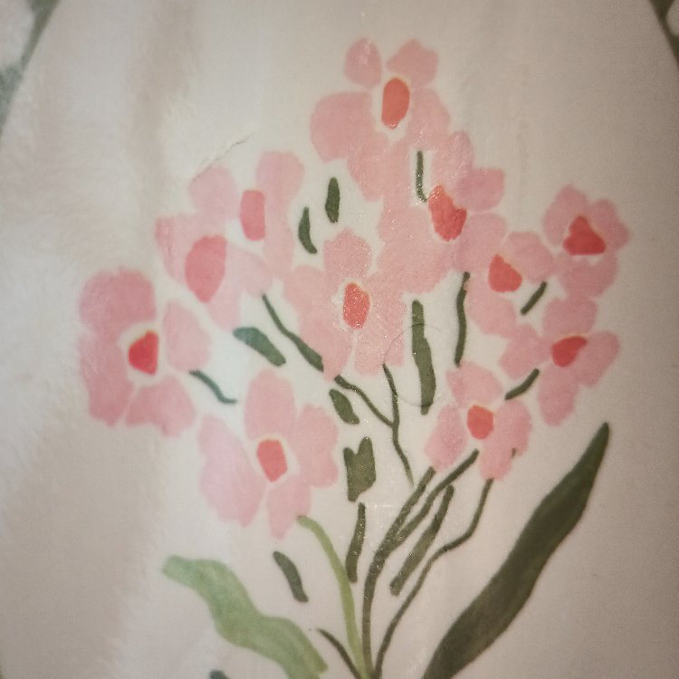 Retro Melamin Kaşıklık - Pembe Çiçekli