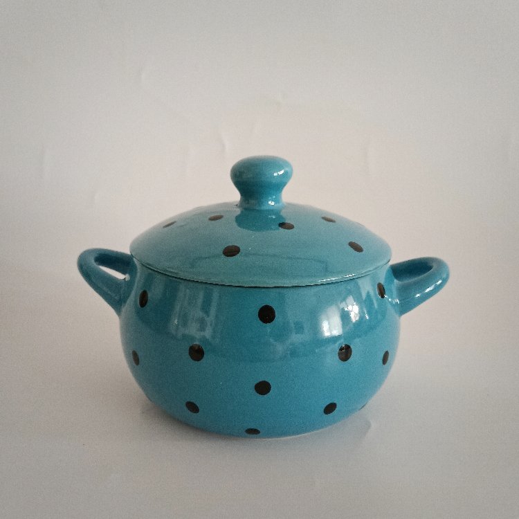 Retro Mavi Mini Güveç