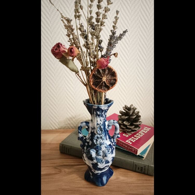 Mid-Century Capodimonte Ebruli Vazo