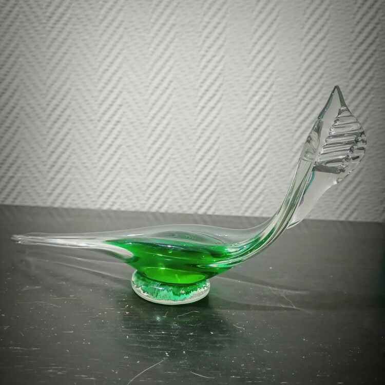 Murano Sommerso Çift Renk Venedik Gondolu