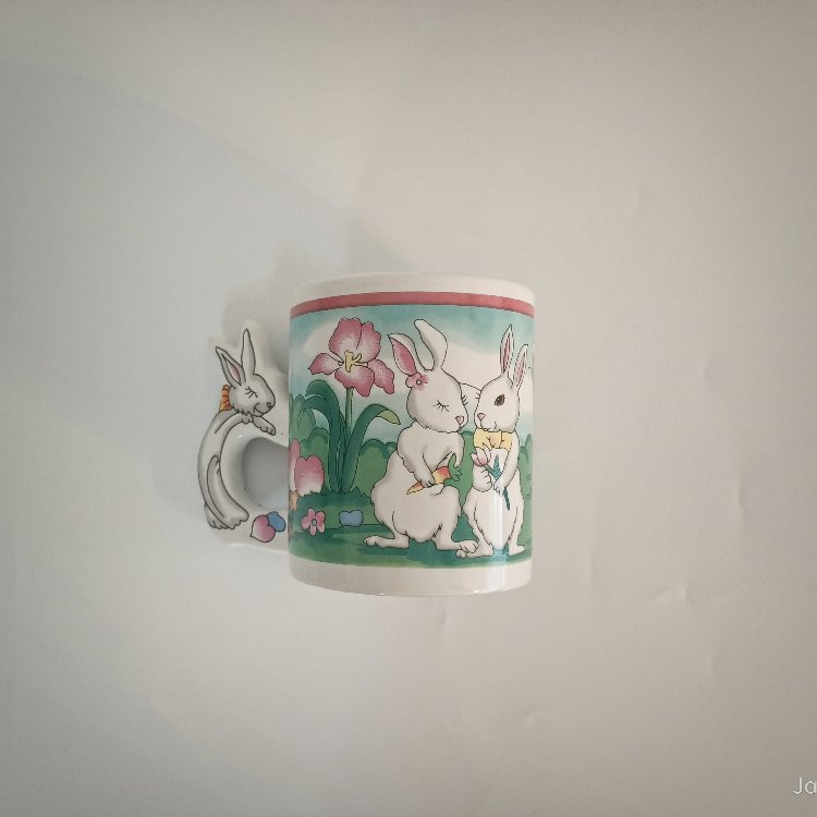 Tavşan Kulplu Vintage Kupa - Damgasız