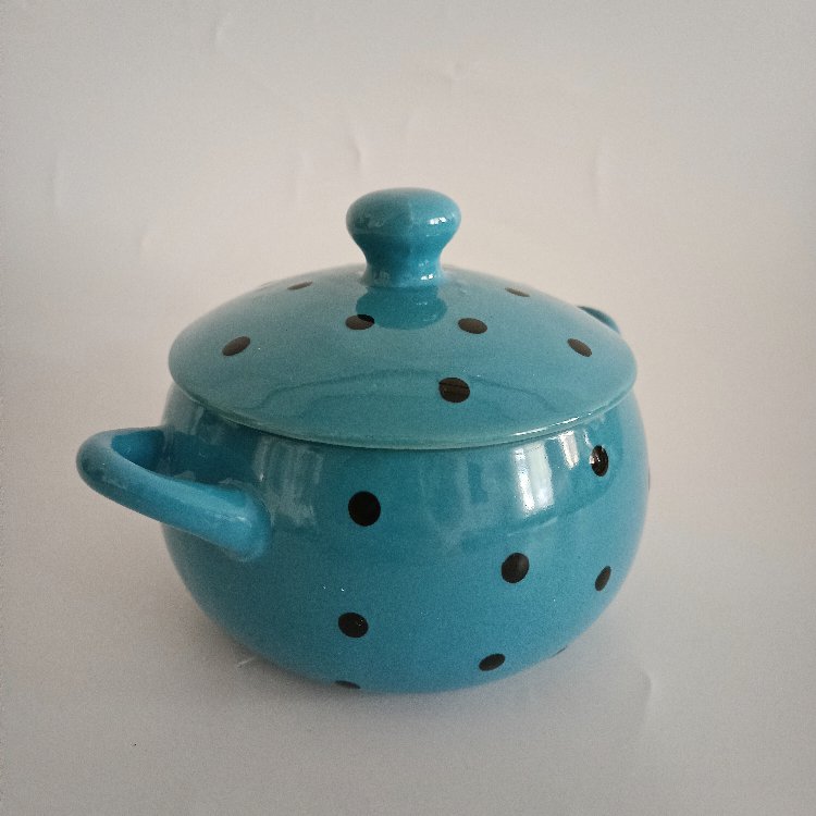 Retro Mavi Mini Güveç