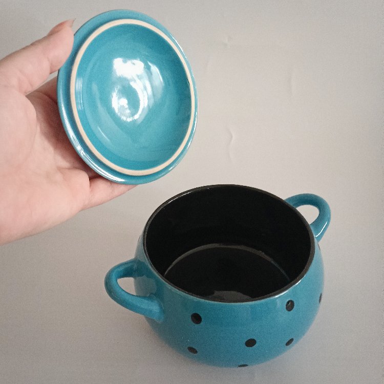 Retro Mavi Mini Güveç