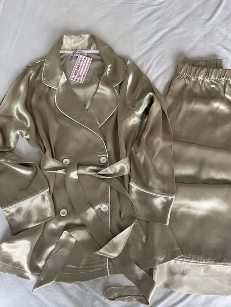 Saten pijama takımı