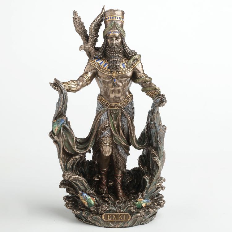 Dekoratif Enki Biblo Wise Veronese – Sümer Mitolojisi Poliresin Obje 23,5 cm