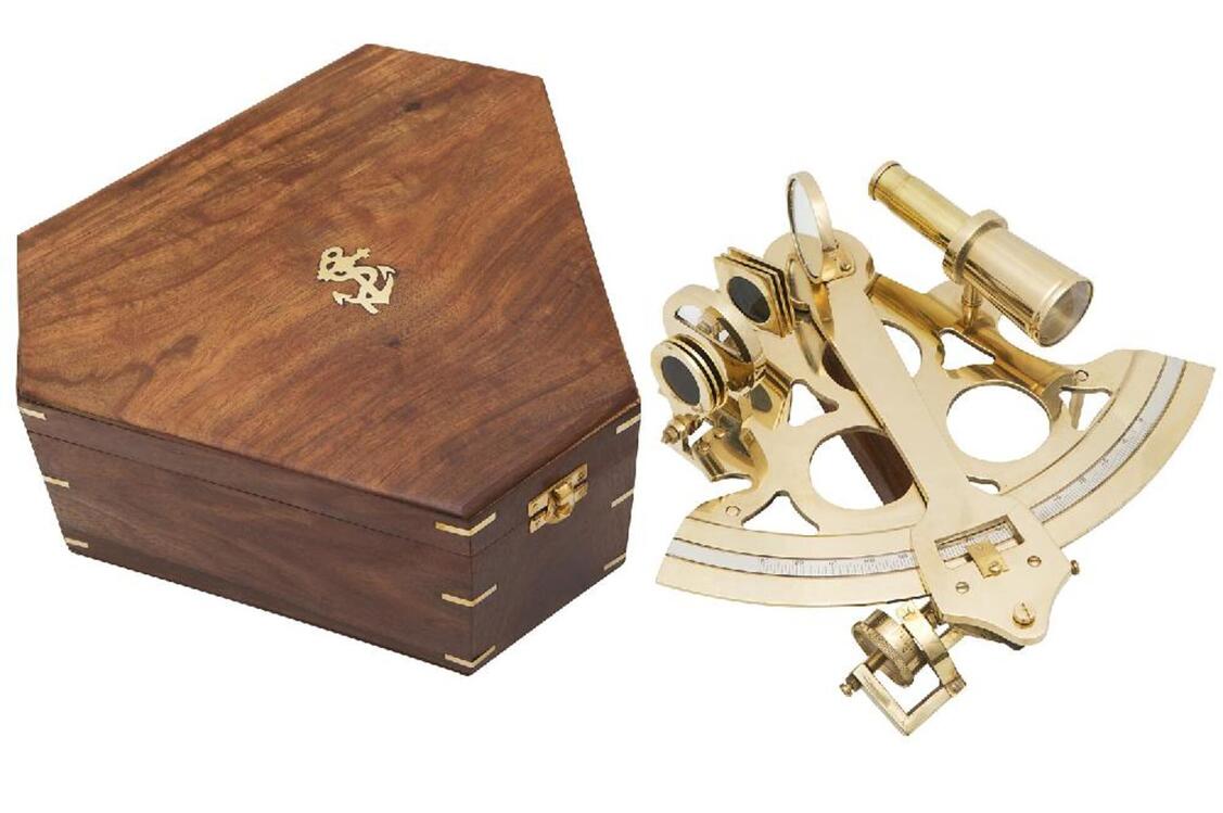 DENİZCİLİK GRUBU-Marine Pirinç Aksesuar-SEXTANT-21,5x19x11 CM-JTTR2709