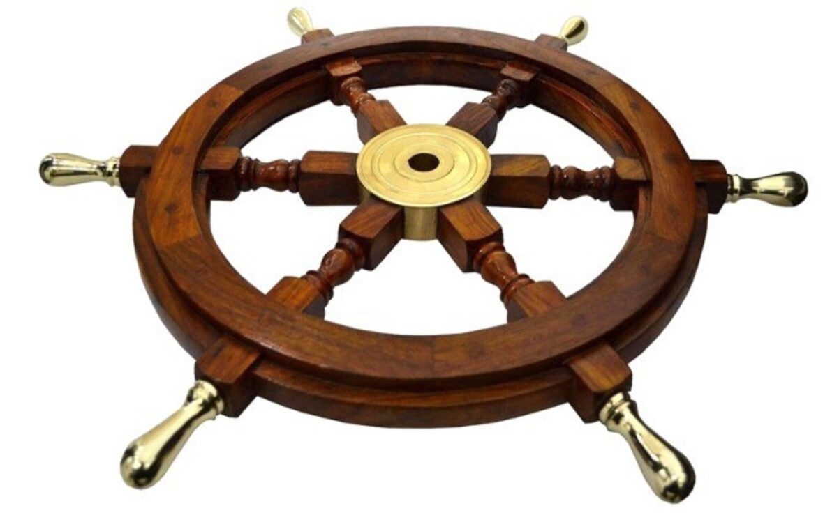 DENİZCİLİK GRUBU-Marine Pirinç Aksesuar-AHŞAP DÜMEN-61x61x5 CM-JTTR2395