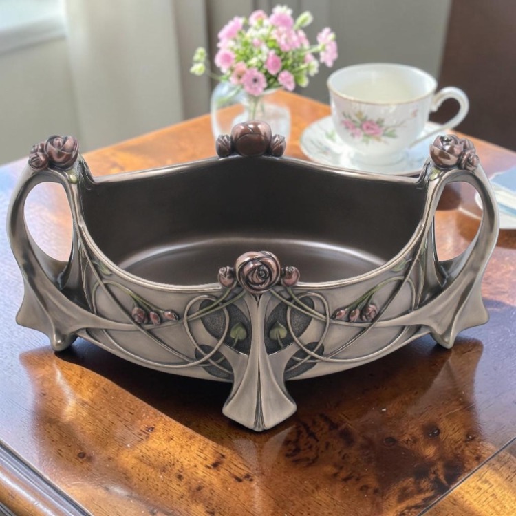 Dekoratif Çiçekli Bowl Wise Veronese – Mitolojik Tasarım Poliresin Vazo & Kase 31,5 cm