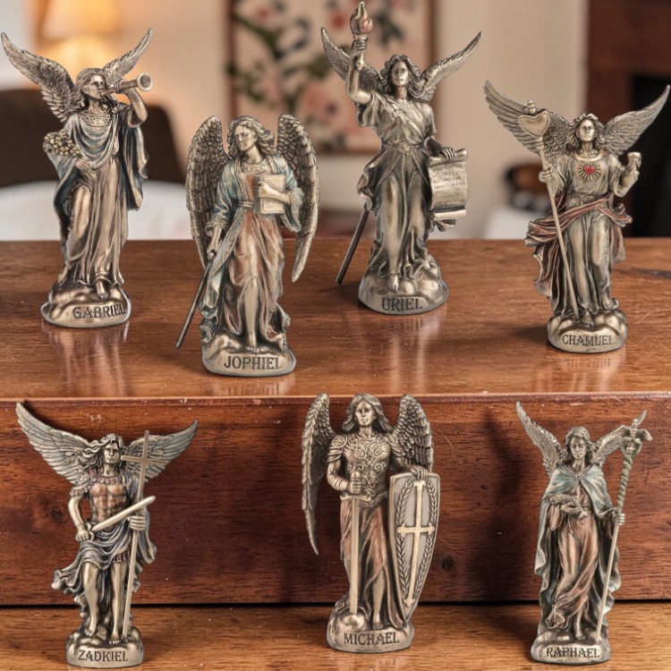 Wise Veronese 7’li Archangels Set Biblo 5,5x5x10 cm Dekoratif Obje