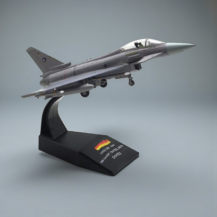 Typhoon Savaş Uçağı Maketi 1:100 Ölçek 17 cm Dekoratif Model Uçak