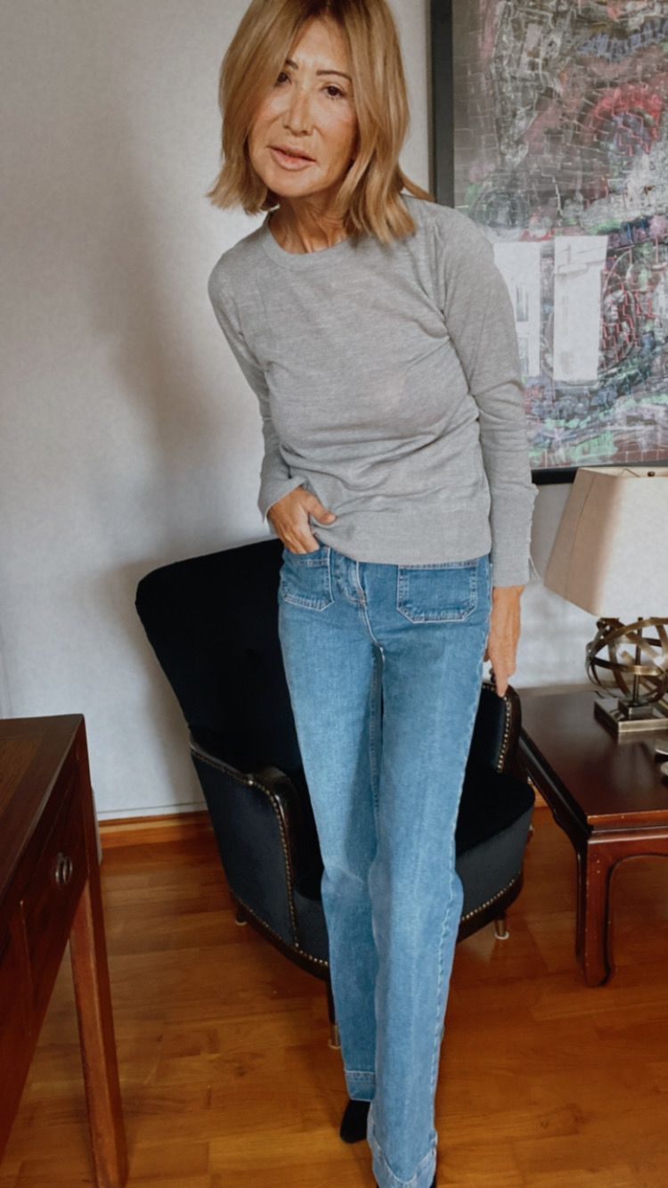 Viskon Basic Bluz /Grey