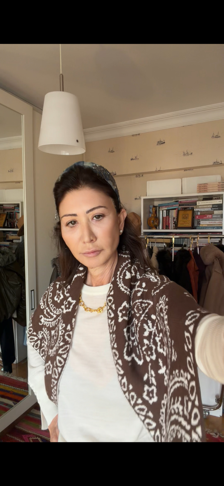 Jami Çift Taraflı Üçgen Şal