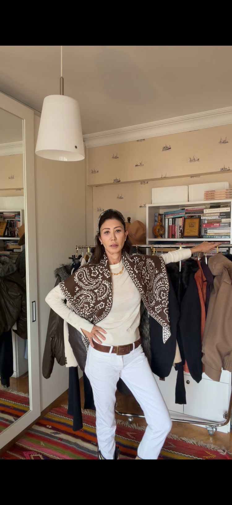 Jami Çift Taraflı Üçgen Şal