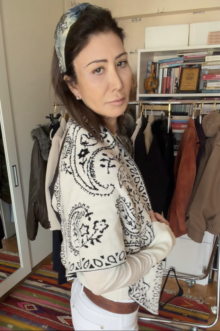 Jami Çift taraflı Üçgen Şal