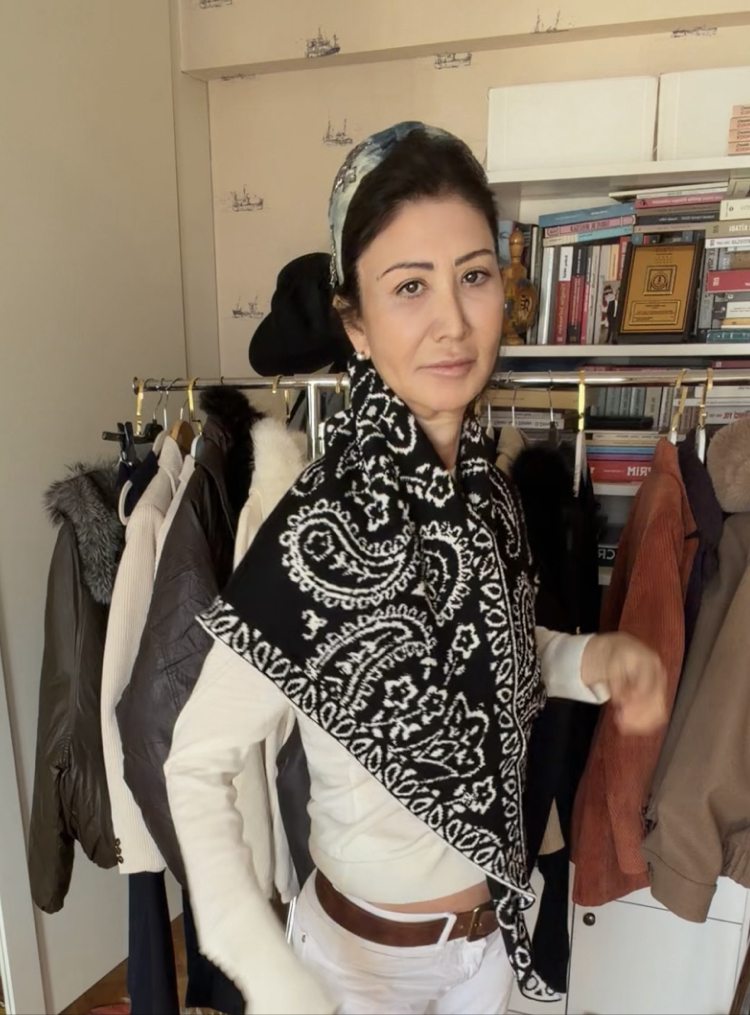 Jami Çift taraflı Üçgen Şal