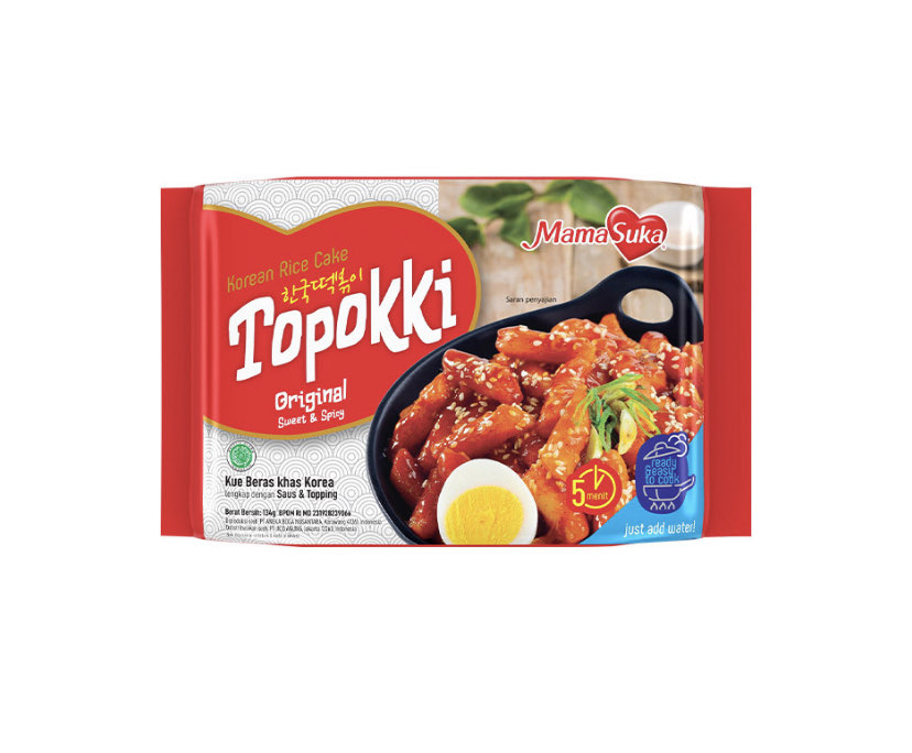Mamasuka Tteokbokki Original (pirinç keki) 