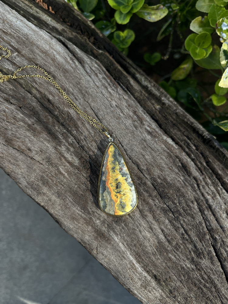 Bumblebee Jasper | Yaban Arısı Jasper Kolye