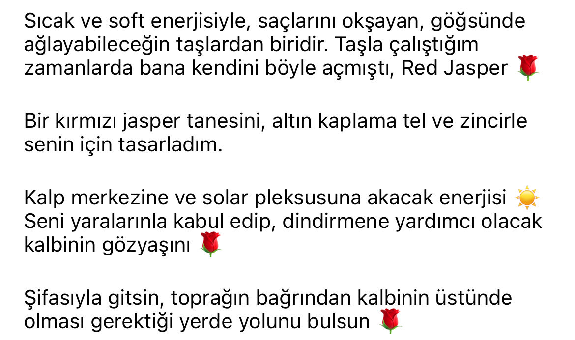 Hilda “Kırmızı Jasper” Kolye
