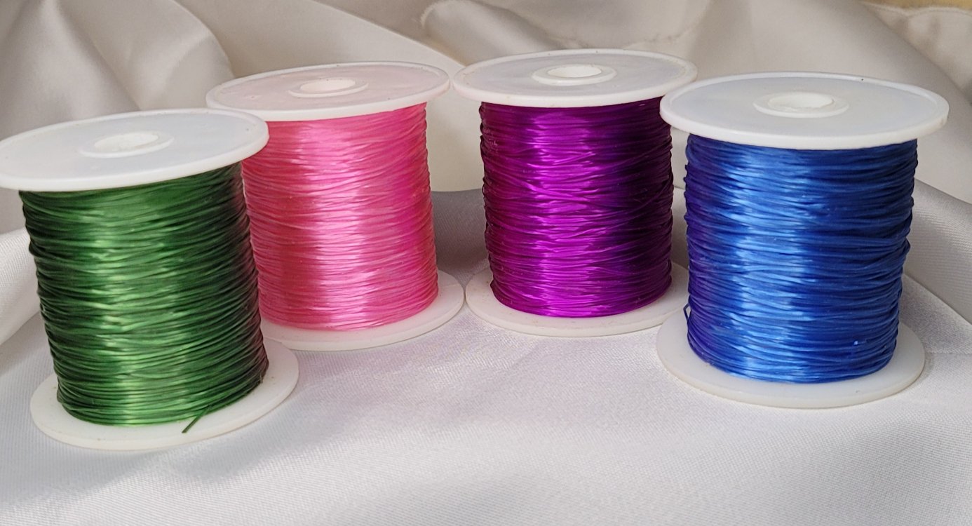 Renkli Lastik Misina 0.8mm Mor