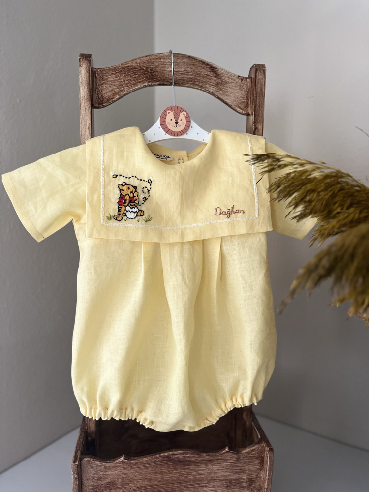 Winnie Pooh Sarı Romper