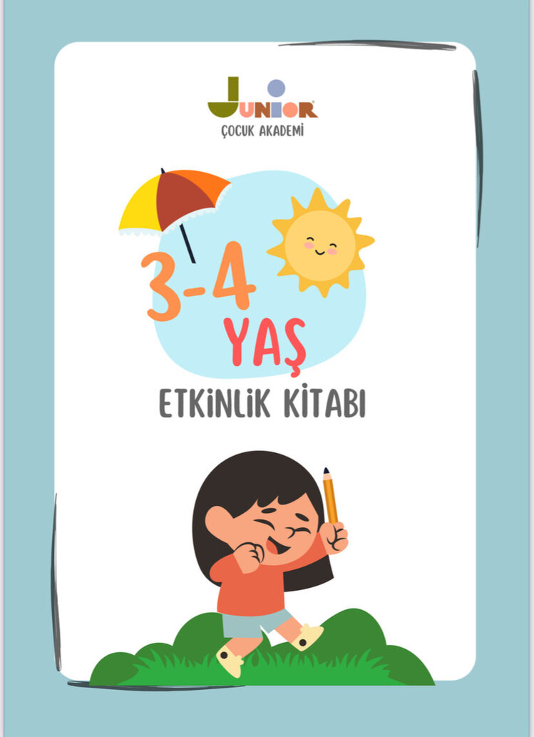 3-4 yaş Etkinlik E-Kitabı(50 syf)