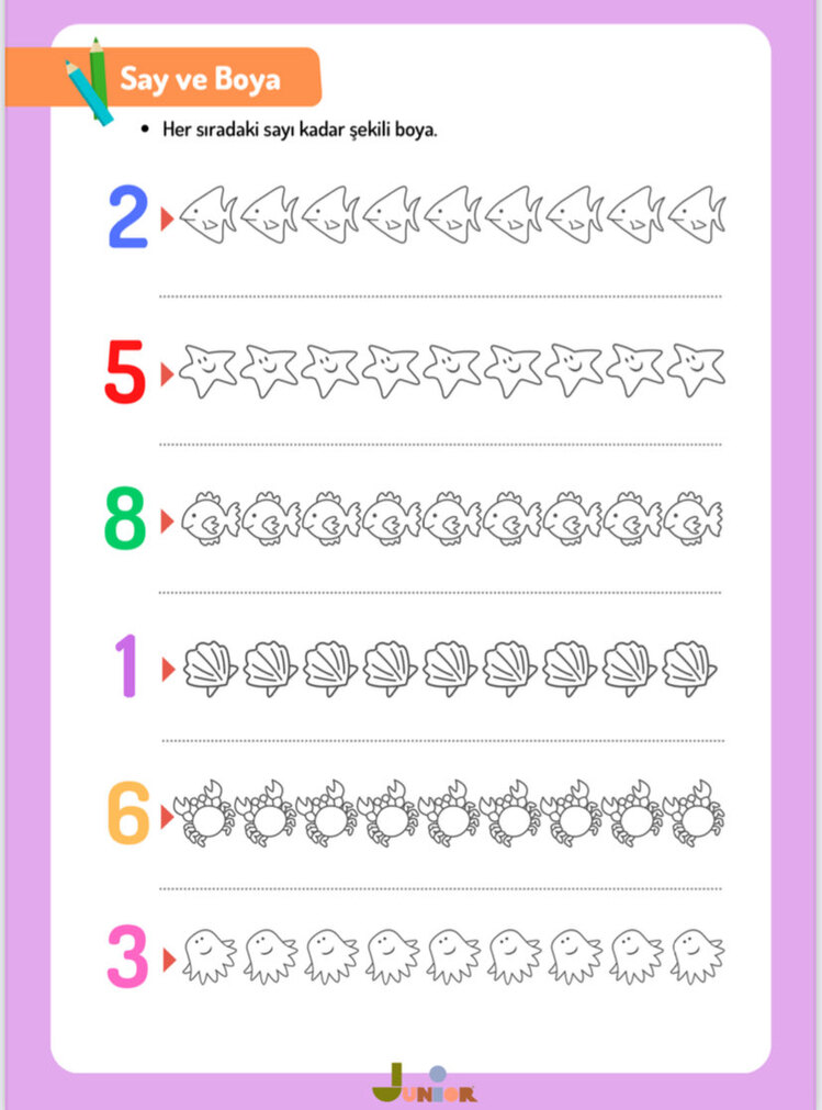 3-4 yaş Etkinlik E-Kitabı(50 syf)