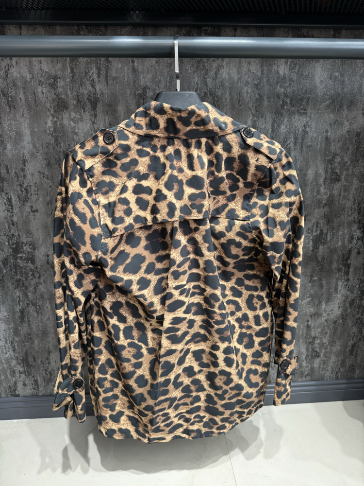 Leoparlı Trençkot