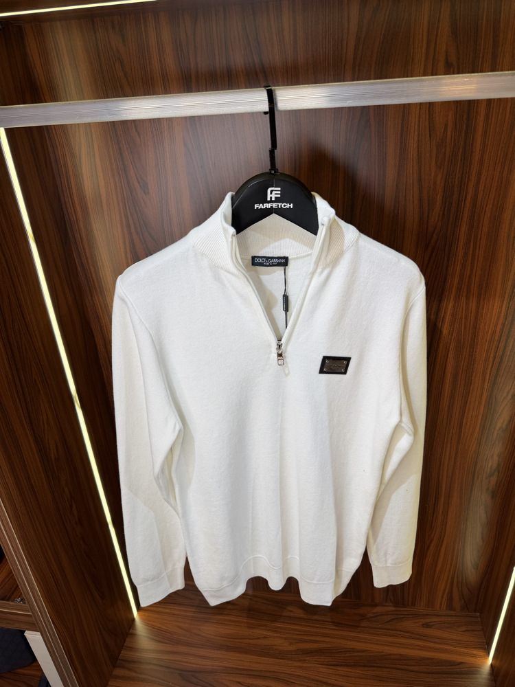 Dolce Gabbana Yarım Fermuarlı Premium Sweatshirt T-1