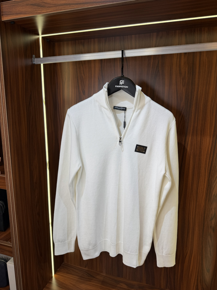 Dolce Gabbana Yarım Fermuarlı Premium Sweatshirt T-1