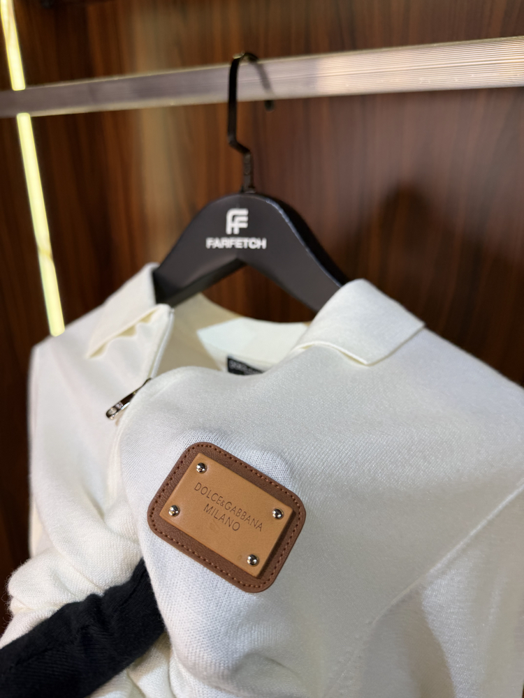 Dolce Gabbana Yarım Fermuarlı Polo Yaka Premium Triko Tshirt T-1