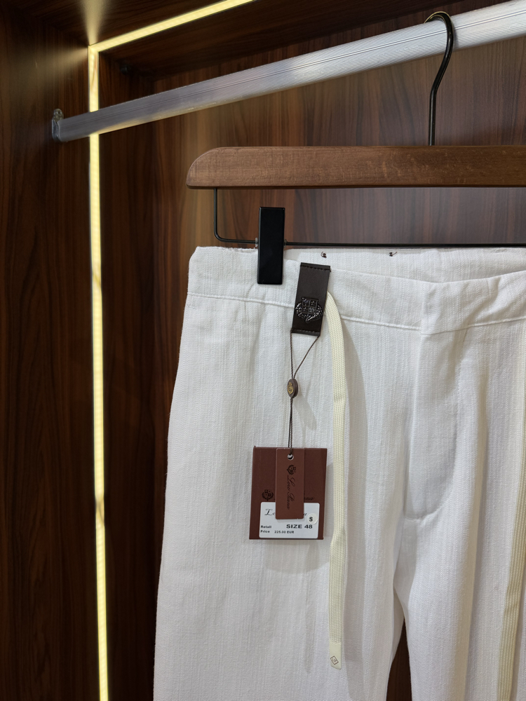 Loro Piana Premium Keten Pantolon T-1