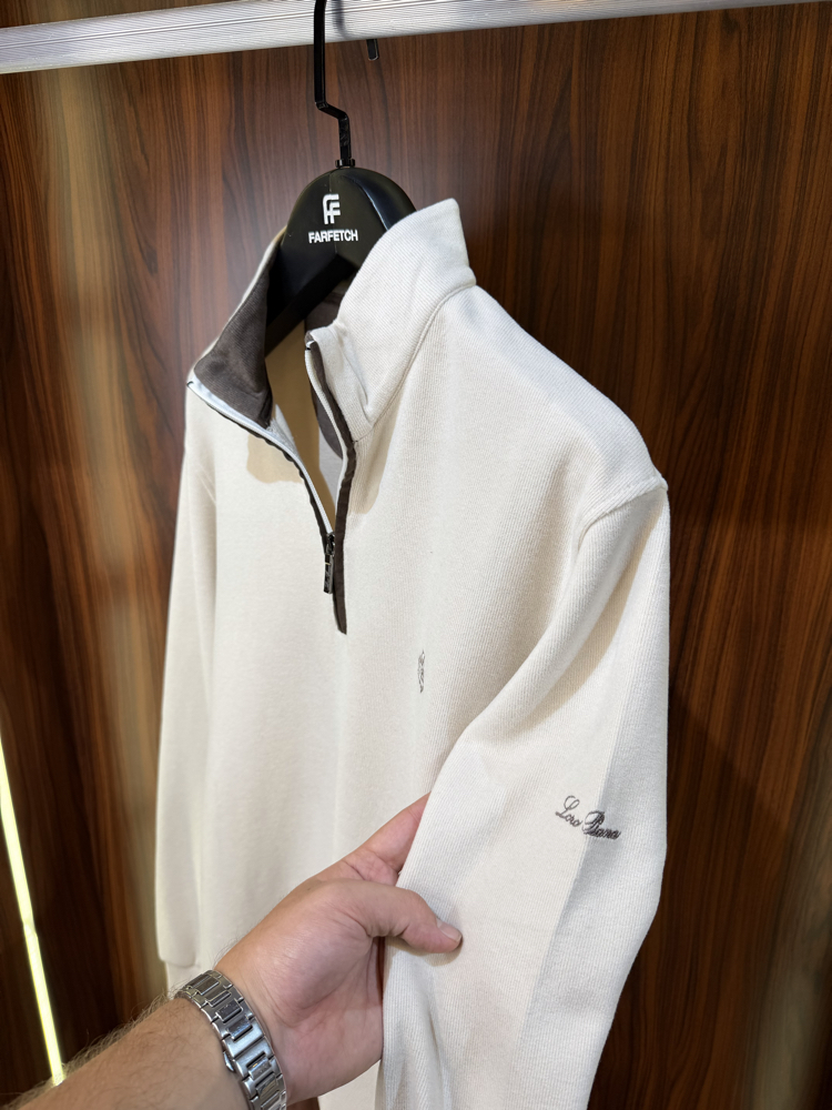 Loro Piana Yarım Fermuarlı Premium Sweatshirt T-1