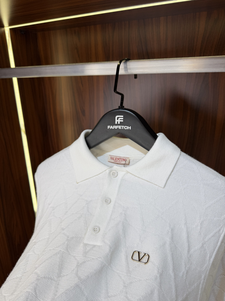 Valentino Polo Yaka  Premium Pamuk Sweatshirt T-1