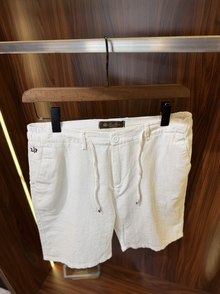 Loro Piana Premium Keten Şort T-1