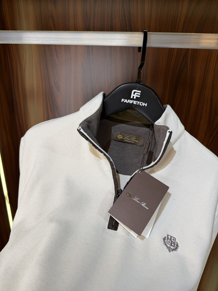 Loro Piana Yarım Fermuarlı Premium Sweatshirt T-1
