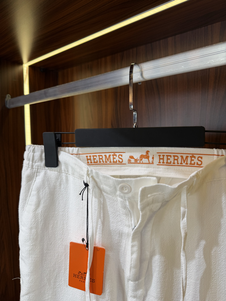 Hermes Premium Keten Pantolon T-1