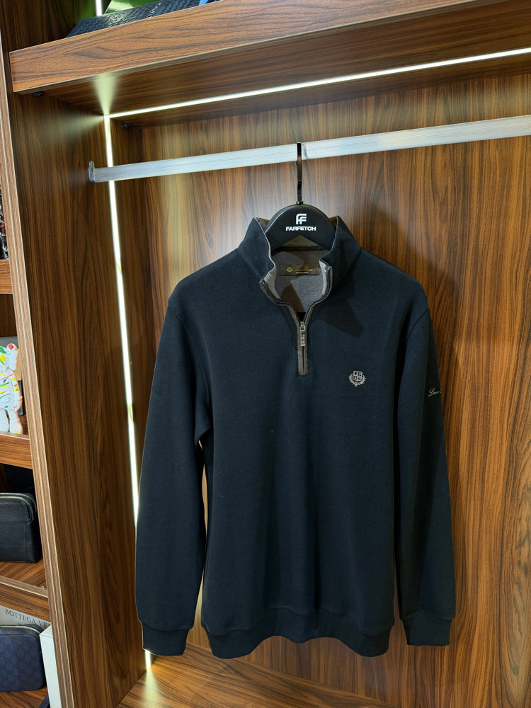 Loro Piana Yarım Fermuarlı Premium Sweatshirt T-1