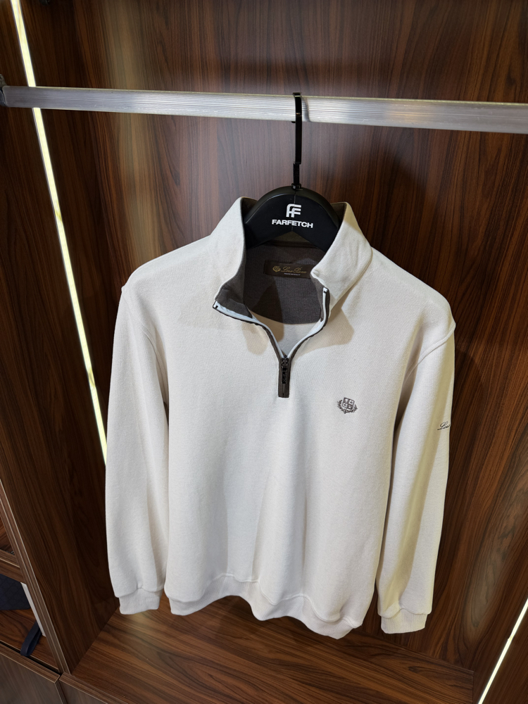 Loro Piana Yarım Fermuarlı Premium Sweatshirt T-1