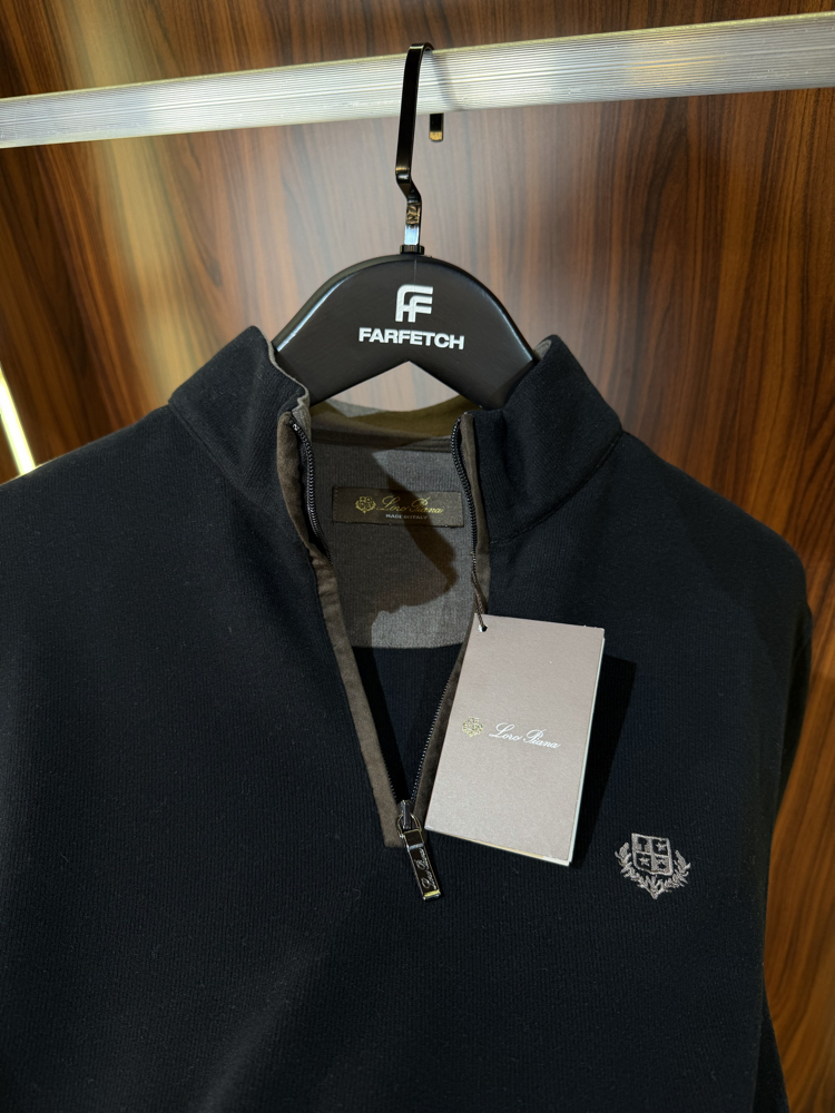 Loro Piana Yarım Fermuarlı Premium Sweatshirt T-1