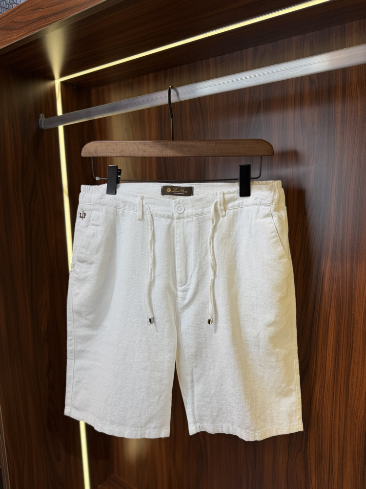 Loro Piana Premium Keten Şort T-1