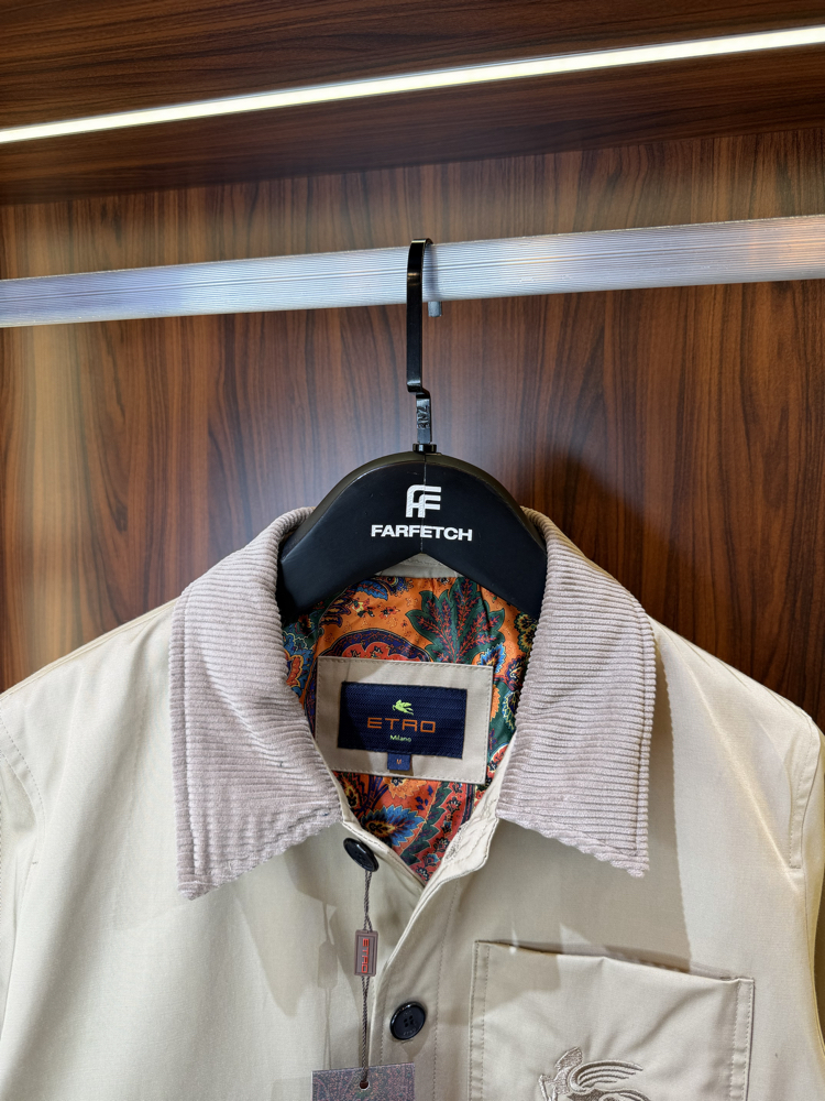 Etro Bej Logo Nakışlı Mont T-1