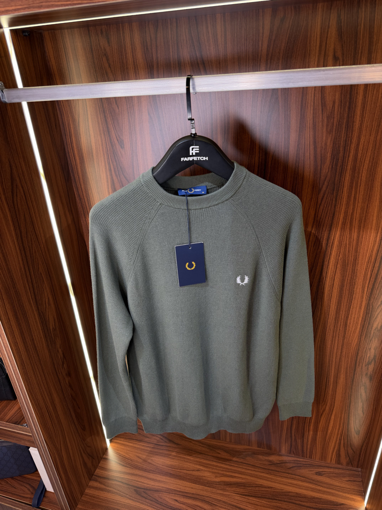 FRED PERRY Premium Pamuk Sweatshirt T-1