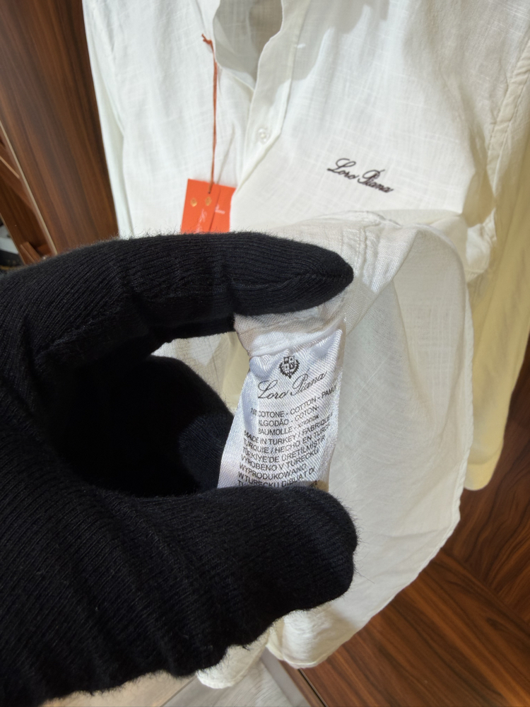 Loro Piana Premium Keten Gömlek(Beyaz) T-1